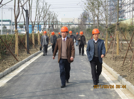 陈越强副市长视察固废处置中心项目建设与运行情况